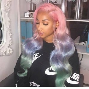 rainbow lace frontal
